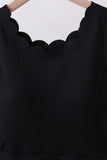 Black scalloped active  mom&me dress - Aaria Tees Aaria Tees