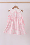 Pink bunny smocked lace collar dress - Aaria Tees Aaria Tees