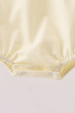 Yellow cross sheep embroidery bubble - Aaria Tees Aaria Tees