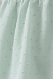 Green swiss dot cross sheep ruffle shorts set - Aaria Tees Aaria Tees