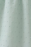 Green swiss dot cross sheep ruffle dress - Aaria Tees Aaria Tees