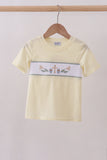 Yellow cross sheep embroidery top - Aaria Tees Aaria Tees