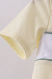 Yellow cross sheep embroidery top - Aaria Tees Aaria Tees