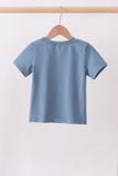 Blue racing car applique top - Aaria Tees Aaria Tees