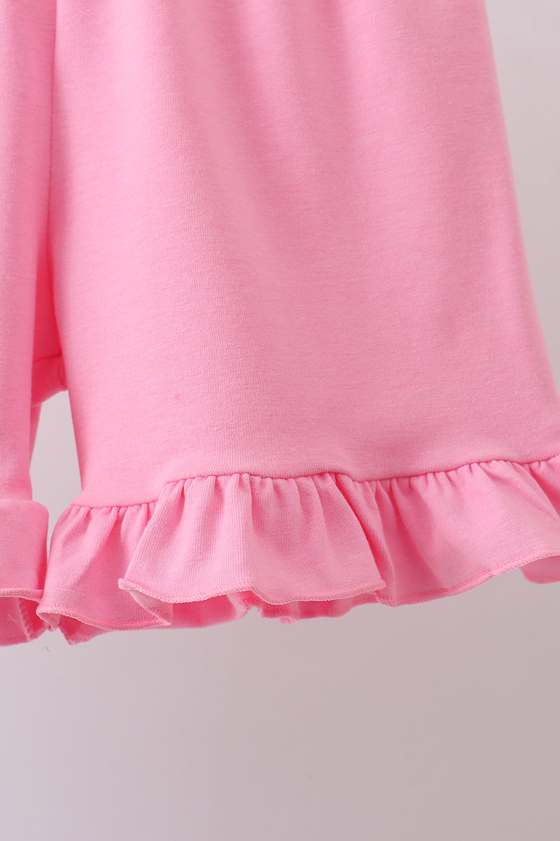 Blue sailboat applique ruffle shorts set - Aaria Tees Aaria Tees