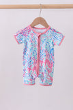 Marine creature bamboo zipper romper - Aaria Tees Aaria Tees