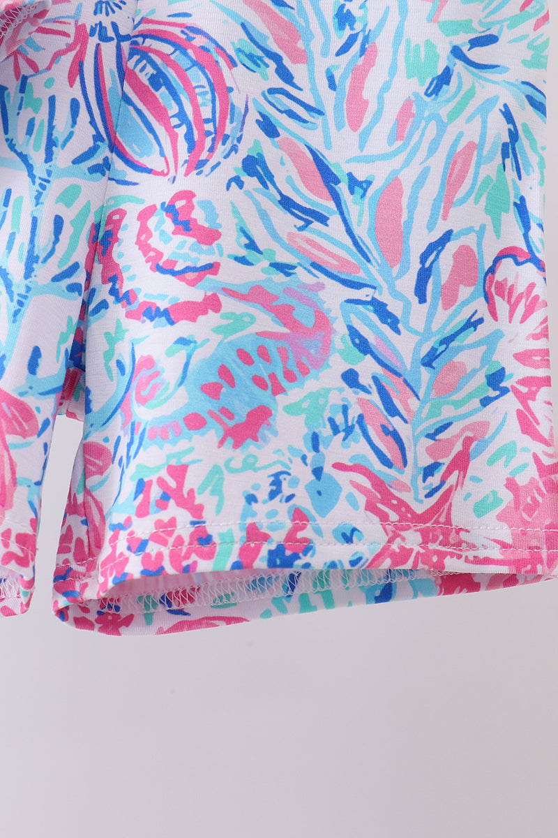 Marine creature bamboo pajama set - Aaria Tees Aaria Tees