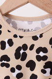 Leopard Bamboo Pajama Set Aaria Tees