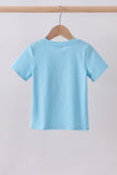 Blue cross applique top - Aaria Tees Aaria Tees