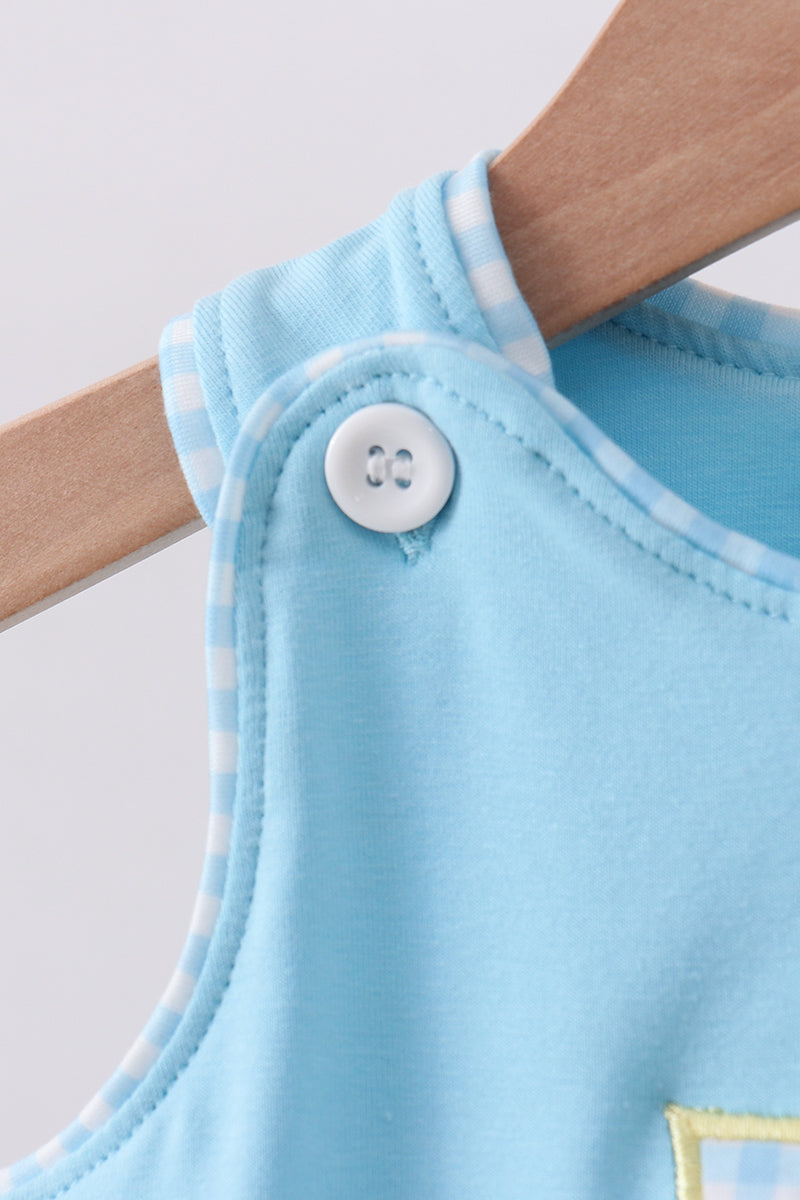 Blue cross applique top - Aaria Tees Aaria Tees