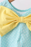 Summer lemon smocked bow bloomer set - Aaria Tees Aaria Tees