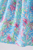 Mint island bloom ruffle dress - Aaria Tees Aaria Tees