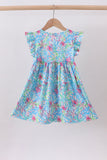 Mint island bloom ruffle dress - Aaria Tees Aaria Tees