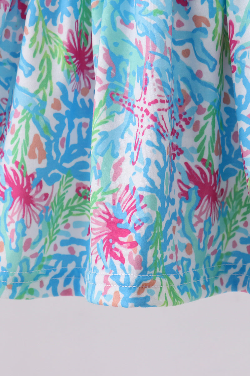 Mint island bloom ruffle bloomer set - Aaria Tees Aaria Tees
