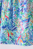 Blue floral print ruffle bloomer set - Aaria Tees Aaria Tees