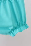 Blue bright floral ruffle bloomer set - Aaria Tees Aaria Tees