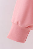Peach hand-sewn bow mom&me sweatshirt - Aaria Tees Aaria Tees