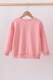 Peach hand-sewn bow mom&me sweatshirt - Aaria Tees Aaria Tees