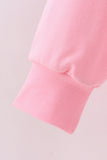 Pink hand-sewn bow mom&me sweatshirt - Aaria Tees Aaria Tees