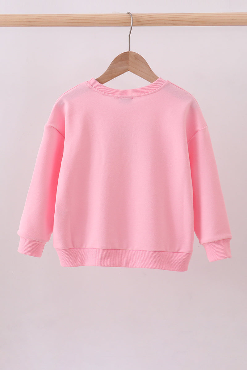 Pink hand-sewn bow mom&me sweatshirt - Aaria Tees Aaria Tees