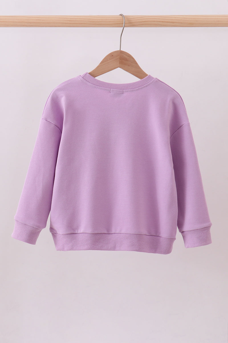 Purple hand-sewn bow mom&me sweatshirt - Aaria Tees Aaria Tees