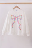 Cream hand-sewn bow mom&me sweatshirt - Aaria Tees Aaria Tees