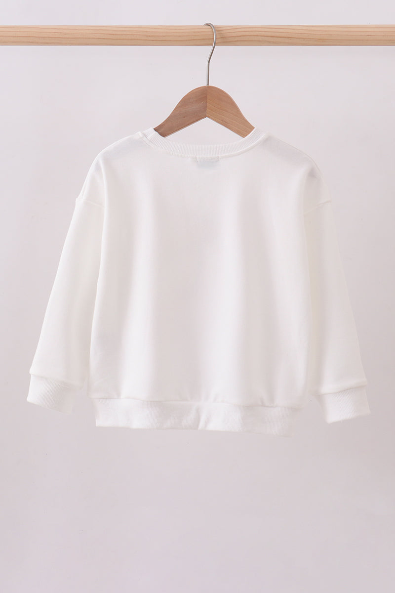 Cream hand-sewn bow mom&me sweatshirt - Aaria Tees Aaria Tees