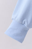 Blue hand-sewn bow mom&me sweatshirt - Aaria Tees Aaria Tees