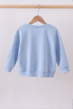 Blue hand-sewn bow mom&me sweatshirt - Aaria Tees Aaria Tees