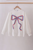 Cream hand-sewn bow mom&me sweatshirt - Aaria Tees Aaria Tees