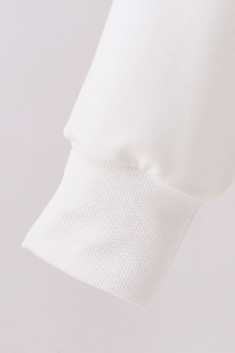 Cream hand-sewn bow mom&me sweatshirt - Aaria Tees Aaria Tees