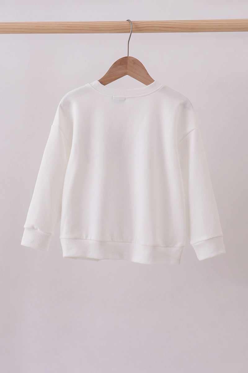Cream hand-sewn bow mom&me sweatshirt - Aaria Tees Aaria Tees