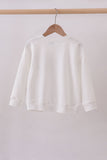 Cream hand-sewn bow mom&me sweatshirt - Aaria Tees Aaria Tees