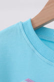 Blue bow hand-sewn mom&me sweatshirt Aaria Tees