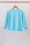 Blue bow hand-sewn mom&me sweatshirt Aaria Tees