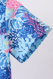 Blue marine creature print top - Aaria Tees Aaria Tees