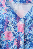 Blue marine creature print dress - Aaria Tees Aaria Tees