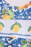 Lemon smocked ruffle bloomer set - Aaria Tees Aaria Tees