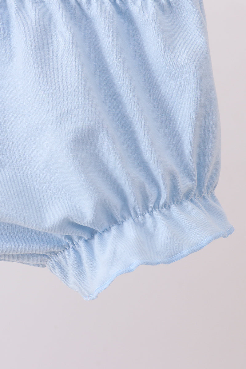 Lemon smocked ruffle bloomer set - Aaria Tees Aaria Tees
