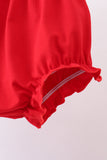 Blue flag embroidery seersucker bloomer set Aaria Tees