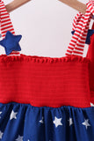Blue star smocked bloomer set Aaria Tees