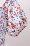 Blue floral smocked dress - Aaria Tees Aaria Tees