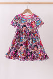 Purple character bamboo dress - Aaria Tees Aaria Tees