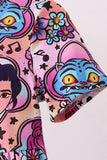 Purple character bamboo jumpsuit - Aaria Tees Aaria Tees