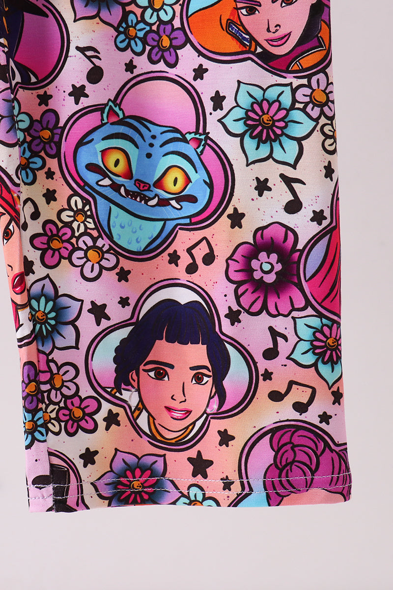 Purple character bamboo jumpsuit - Aaria Tees Aaria Tees