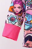 Purple character bamboo pajama pants set - Aaria Tees Aaria Tees
