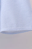 Blue crab embroidery stripe shorts swimsuit - Aaria Tees Aaria Tees