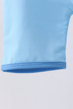 Blue crab embroidery one-piece swimsuit - Aaria Tees Aaria Tees