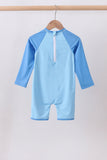 Blue crab embroidery one-piece swimsuit - Aaria Tees Aaria Tees