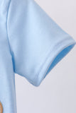 Blue puppy applique top - Aaria Tees Aaria Tees